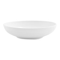 Front of the House Harmony 16 oz. Bright White Low Round Porcelain Bowl - 12/Case