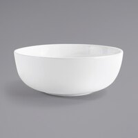 Front of the House BBO036WHP20 Harmony 150 oz. Bright White Round Porcelain Bowl - 2/Case