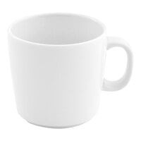 Front of the House Mod 7 oz. Bright White Porcelain Cup - 12/Case