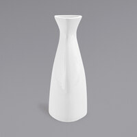 Front of the House TSB004WHP22 Kyoto 12 oz. Bright White Porcelain Bud Vase - 6/Case