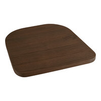 Lancaster Table & Seating Alloy Series Walnut Wood Seat for Alloy Chairs