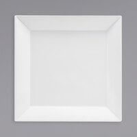 Front of the House DDP056WHP22 Kyoto 10" Bright White Square Porcelain Plate - 6/Case