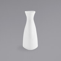 Front of the House TSB003WHP23 Kyoto 5 oz. Bright White Porcelain Bud Vase - 12/Case