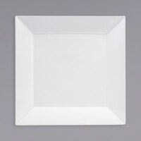 Front of the House DOS027WHP21 Kyoto 11 3/4" Bright White Square Porcelain Plate - 4/Case