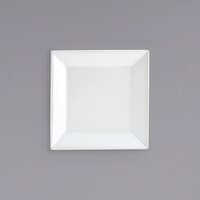 Front of the House DAP011WHP13 Kyoto 8 1/2" Bright White Square Porcelain Plate - 12/Case