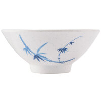 Thunder Group 3005BB Blue Bamboo 9 oz. Round Melamine Rice Bowl - 12/Case