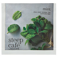 Steep Cafe By Bigelow Mint Herbal Tea Pyramid Sachets - 50/Case