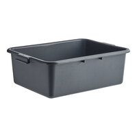 Carlisle N4401123 Comfort Curve 20" x 15" x 7" Gray Polyethylene NSF Bus Tub