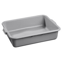 Carlisle 44011SKD23 Comfort Curve 20" x 15" x 7" Gray Polyethylene Bus Tub - Bulk