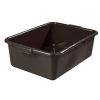 Vollrath 1527-01 Traex® 20" x 15" x 7" Brown High Density Polyethylene Bus Tub