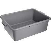 Carlisle 4401123 Comfort Curve 20" x 15" x 7" Gray Polyethylene Bus Tub