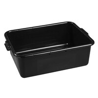 Carlisle 44011SKD03 Comfort Curve 20" x 15" x 7" Black Polyethylene Bus Tub - Bulk