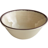 Carlisle 5400453 Mingle 27 oz. Sweet Cream Melamine Ice Cream Bowl - 12/Case