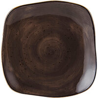 Tuxton GGM-500 TuxTrendz Artisan Geode Mushroom 7 1/4" Square China Plate - 12/Case