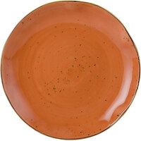 Tuxton GGC-006 TuxTrendz Artisan Geode Coral 10 1/4" China Plate - 12/Case