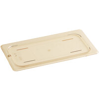 Cambro 30HPC150 H-Pan™ 1/3 Size Amber High Heat Flat Lid