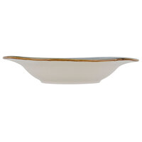 Tuxton GGE-062 TuxTrendz Artisan Geode Azure 9.5 oz. Wide Rim China Soup Bowl - 24/Case