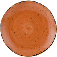 Tuxton GGC-008 TuxTrendz Artisan Geode Coral 11 5/8" China Plate   - 12/Case