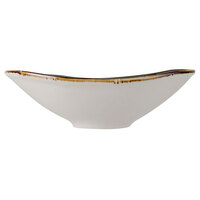 Tuxton GGW-402 TuxTrendz Artisan Geode Walnut 11.5 oz. China Capistrano Bowl - 12/Case