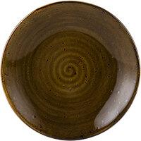 Tuxton GGW-003 TuxTrendz Artisan Geode Walnut 7 1/4" China Plate - 24/Case