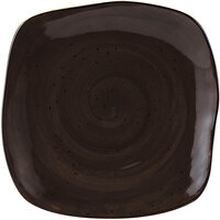 Tuxton GGM-502 TuxTrendz Artisan Geode Mushroom 11" Square China Plate - 12/Case