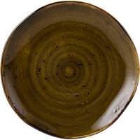 Tuxton GGW-002 TuxTrendz Artisan Geode Walnut 6 1/2" China Plate - 24/Case