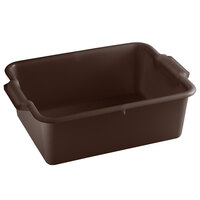 Vollrath 52662 Signature 20" x 15" x 7" Brown High Density Polyethylene Bus Tub