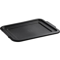 Vollrath 52420 Signature 20" x 15" Black High Density Polyethylene Recessed Bus Tub Lid