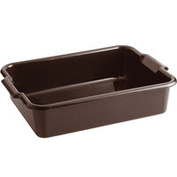 Vollrath 52614 Signature 20" x 15" x 5" Brown High Density Polyethylene Bus Tub