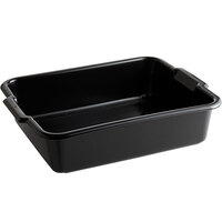 Vollrath 52622 Signature 20" x 17" x 5" Black High Density Polyethylene Bus Tub