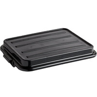 Vollrath 1500-06 Traex® 20" x 15" x 2" Black High Density Polyethylene Raised Snap-On Bus Tub Lid