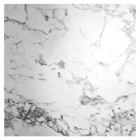 Grosfillex US36D745 Exterior Vanguard 36" Square White Faux Marble Outdoor Table Top