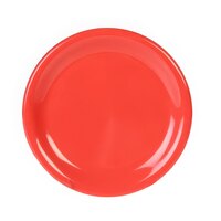 Thunder Group CR005RD 5 1/2" Orange Wide Rim Melamine Plate - 12/Pack