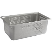 Vollrath 90083 Super Pan 3® Full Size 8" Deep Anti-Jam Perforated Stainless Steel Steam Table / Hotel Pan - 22 Gauge