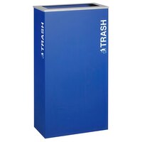 Ex-Cell Kaiser RC-KD17-T RYX Kaleidoscope XL Series Royal Blue Texture 17 Gallon Rectangular Trash Receptacle