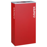 Ex-Cell Kaiser RC-KD17-P RBX Kaleidoscope XL Series Ruby Texture 17 Gallon Rectangular Paper Receptacle