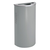 Ex-Cell Kaiser RC-KDHR-P BT-HMG Black Tie Kaleidoscope Hammered Grey Half Round 8 Gallon Paper Receptacle