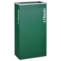 Ex-Cell Kaiser RC-KD17-T EGX Kaleidoscope XL Series Emerald Texture 17 Gallon Rectangular Trash Receptacle