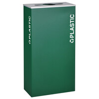 Ex-Cell Kaiser RC-KD17-PL EGX Kaleidoscope XL Series Emerald Texture 17 Gallon Rectangular Plastic Receptacle