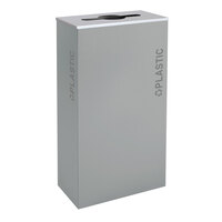 Ex-Cell Kaiser RC-KD17-PL BT-HMG Black Tie Kaleidoscope Hammered Grey 17 Gallon Rectangular Plastic Receptacle