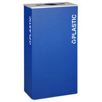 Ex-Cell Kaiser RC-KD17-PL RYX Kaleidoscope XL Series Royal Blue Texture 17 Gallon Rectangular Plastic Receptacle