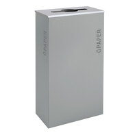 Ex-Cell Kaiser RC-KD17-P BT-HMG Black Tie Kaleidoscope Hammered Grey 17 Gallon Rectangular Paper Receptacle