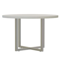 Safco MR42RWAH Mirella 42" White Ash Round Conference Table