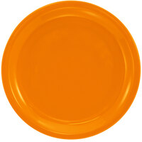 International Tableware CAN-6-O Cancun 6 1/2" Orange Stoneware Rolled Edge Narrow Rim Plate - 36/Case