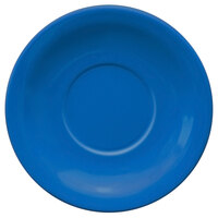 International Tableware CAN-2-LB Cancun 5 1/2" Light Blue Stoneware Narrow Rim Saucer - 36/Case