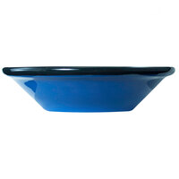 International Tableware CF-10 Campfire 13 oz. Speckle Ocean Blue Rolled Edge Stoneware Grapefruit Bowl - 36/Case