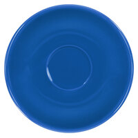 International Tableware CA-36-LB Cancun 5 1/8" Light Blue Stoneware A.D. Saucer - 36/Case