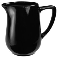 International Tableware CA-60-B Cancun 13 oz. Black Stoneware Creamer - 36/Case