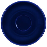 International Tableware CA-36-CB Cancun 5 1/8" Cobalt Blue Stoneware A.D. Saucer - 36/Case