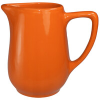 International Tableware CA-60-O Cancun 13 oz. Orange Stoneware Creamer - 36/Case